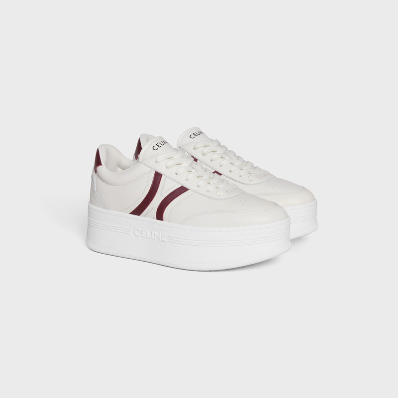 CELINE - BLOCK SNEAKERS WITH BACK TRIOMPHE AND WEDGE OUTSOLE IN CALFSKIN 2
