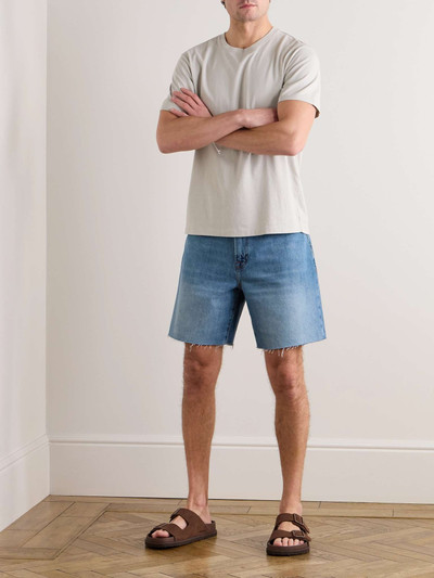 FRAME Straight-Leg Frayed Denim Shorts outlook