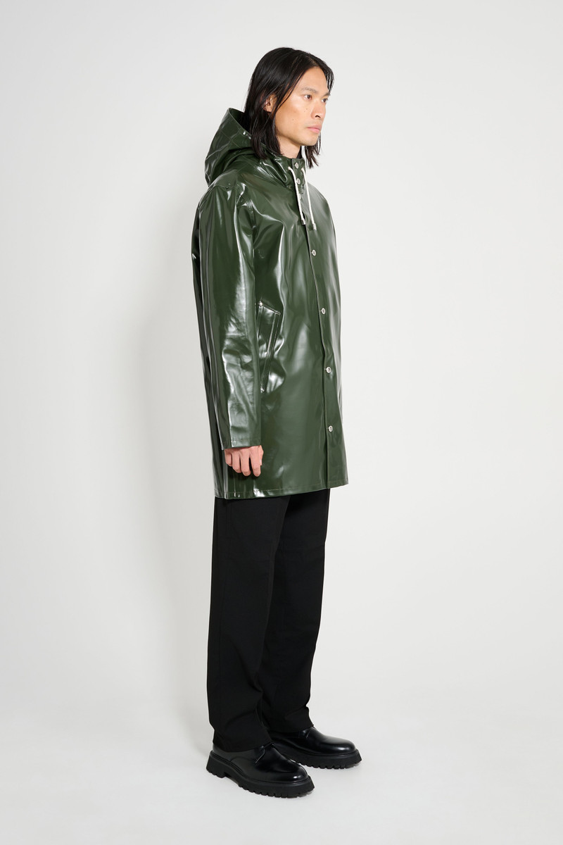 Stutterheim Stockholm Opal Raincoat Green outlook