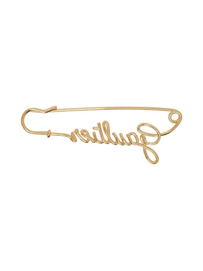 Jean Paul Gaultier Gold 'The Gaultier Safety Pin' Brooch outlook