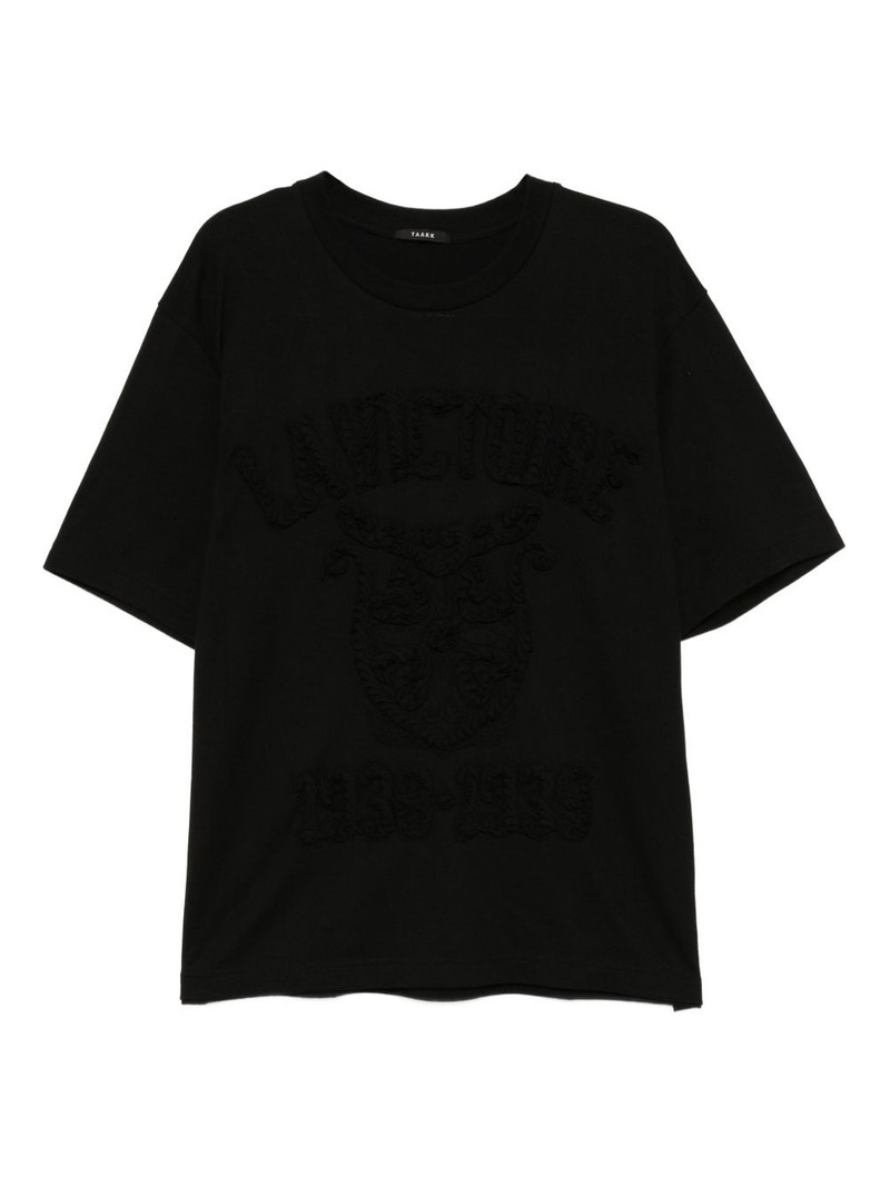 graphic-embroidered T-shirt 1