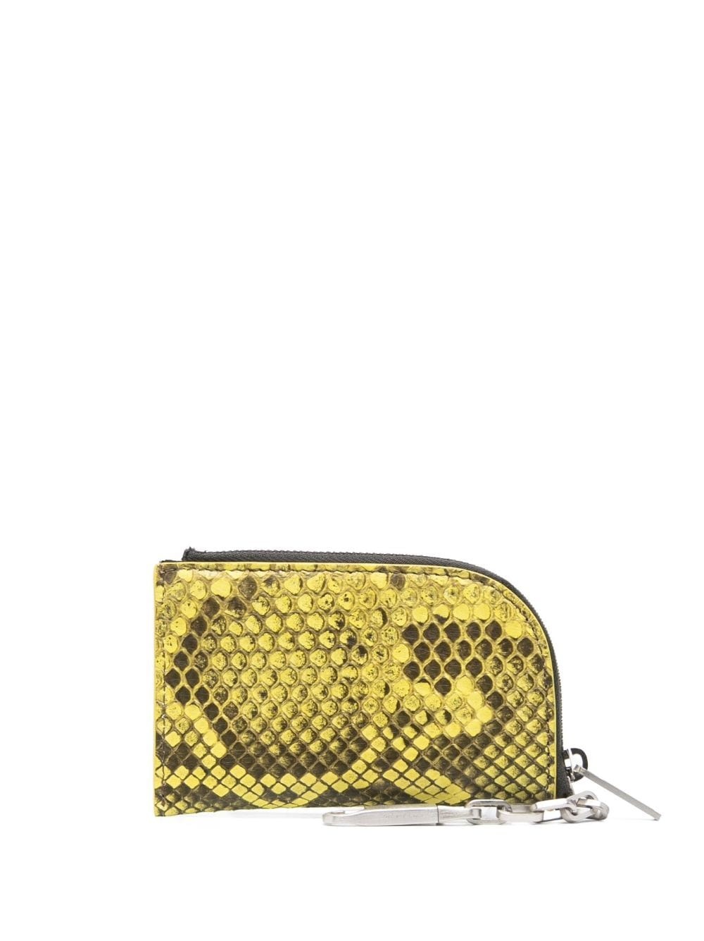 zip-around snakeskin wallet - 1