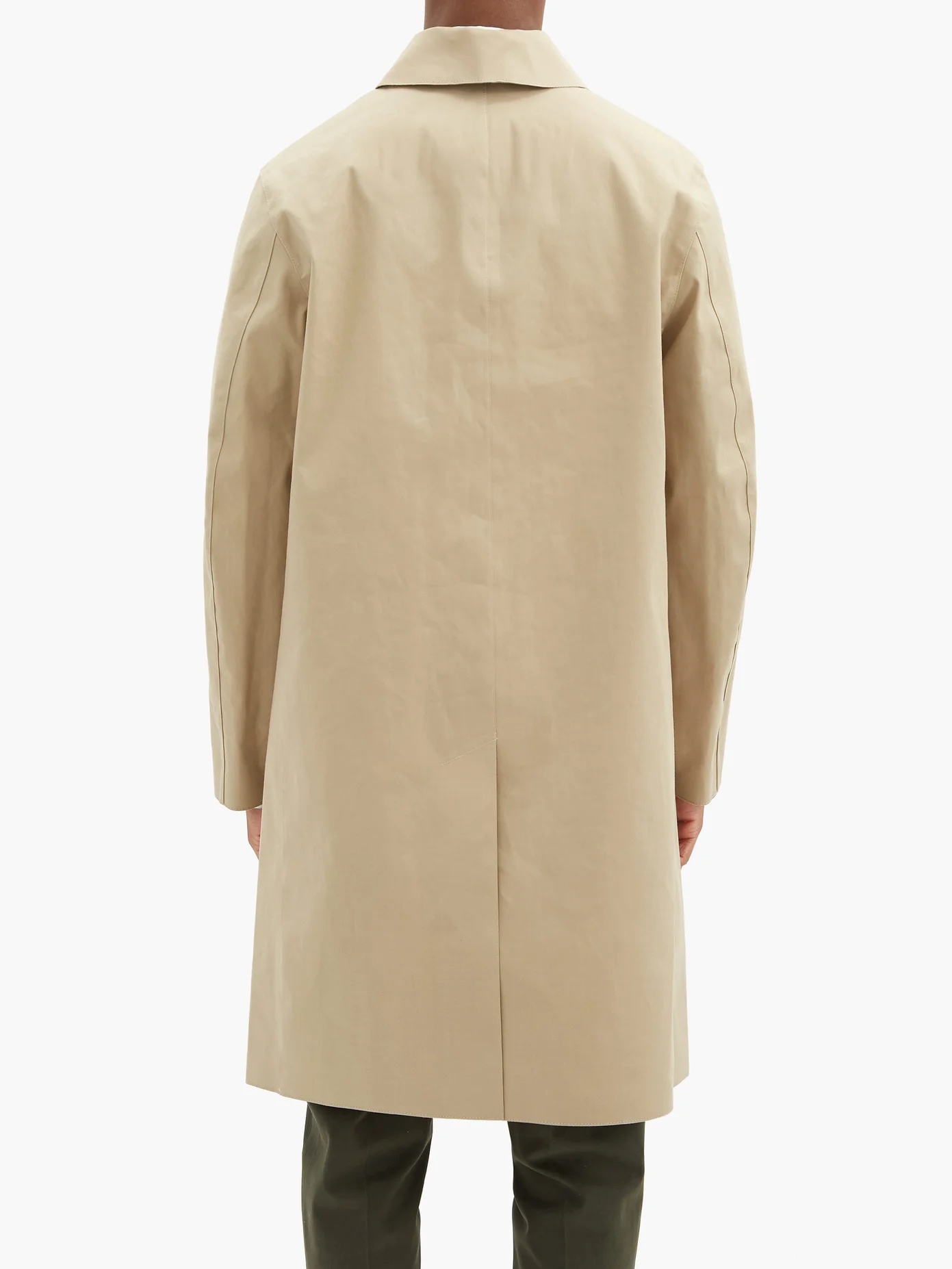 Dunkeld single-breasted check-lined cotton coat - 5