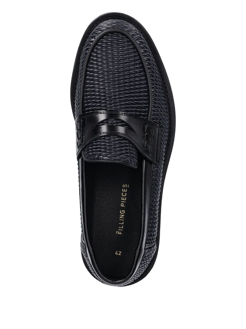 Reed woven penny loafers - 4