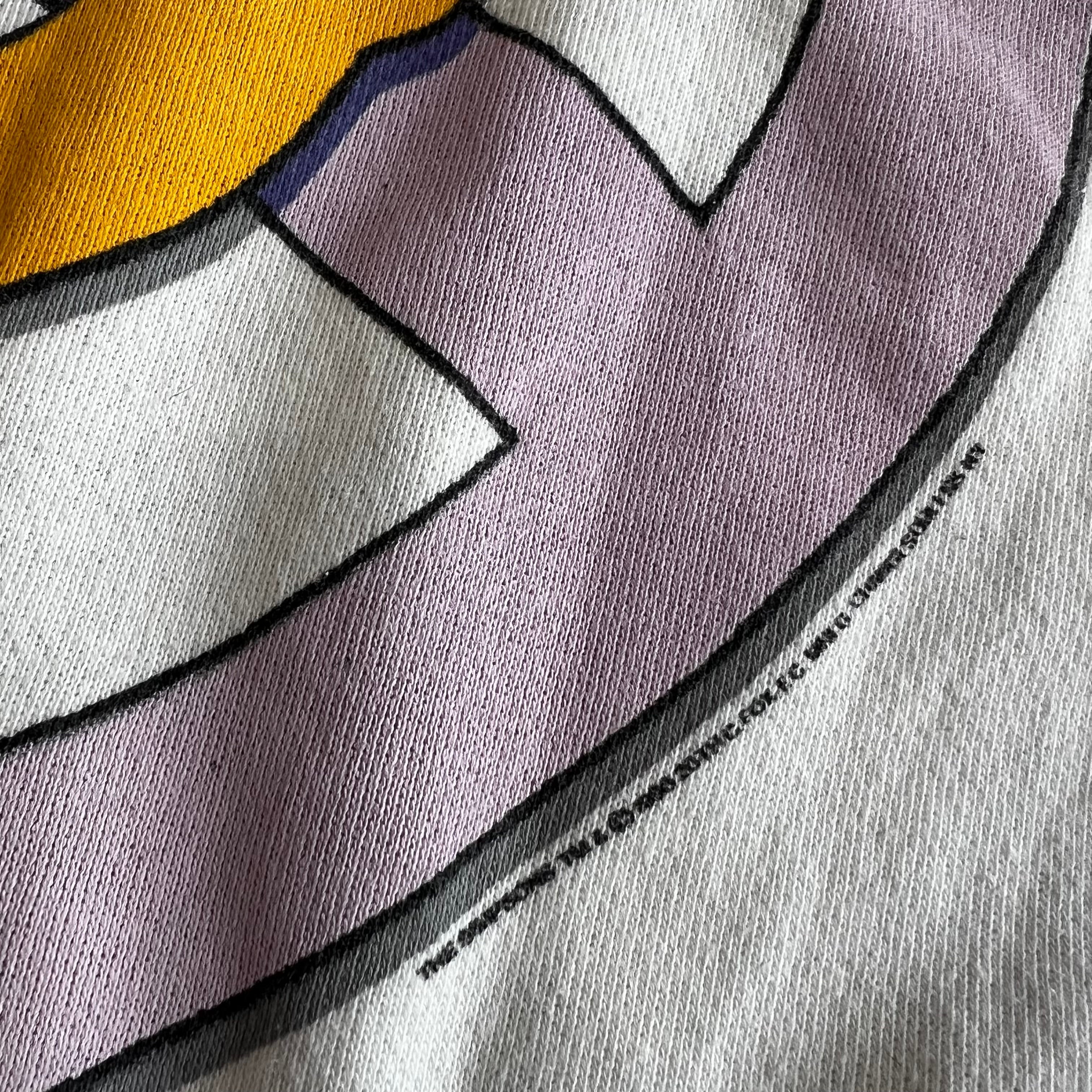 Final Blow - Vintage 1990 Bart Simpson “Peace Man” Crewneck Sweatshirt SZ L - 4