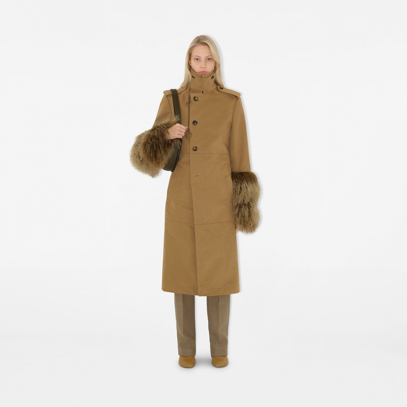 Burberry Long Cotton Nylon Trench Coat outlook