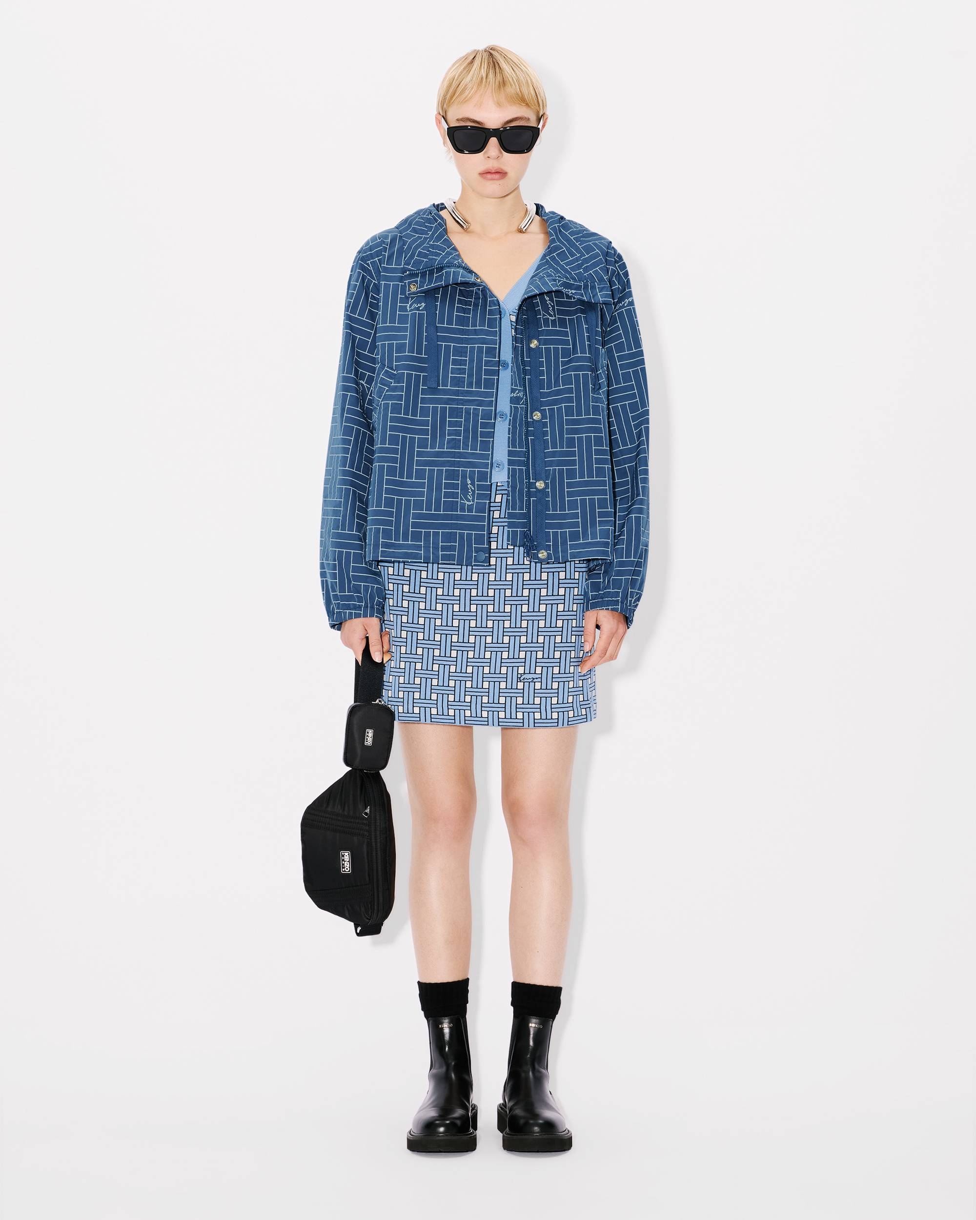 'KENZO Weave' short windbreaker - 3
