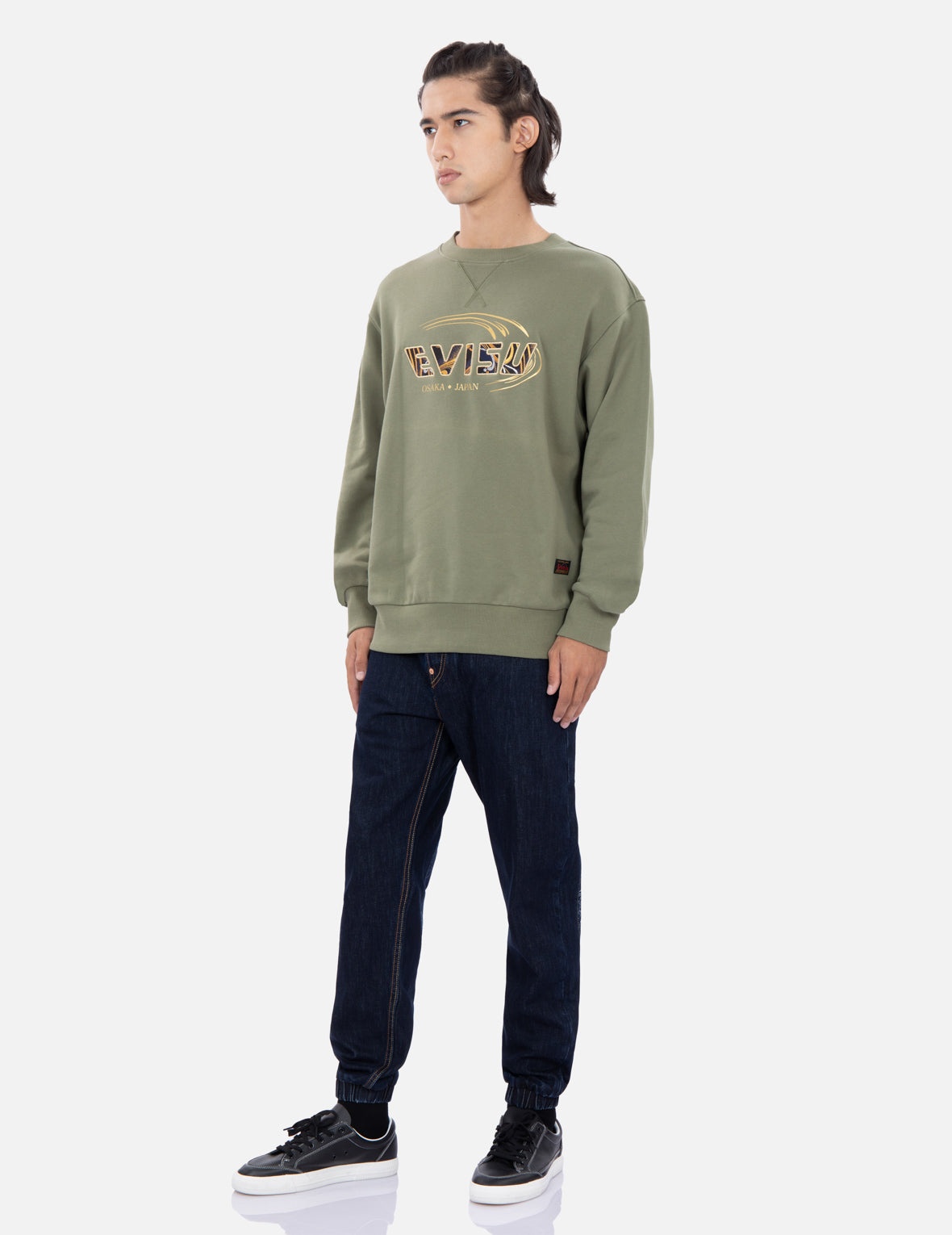 Tattoo Koi-Pattern Logo Print Sweatshirt - 3