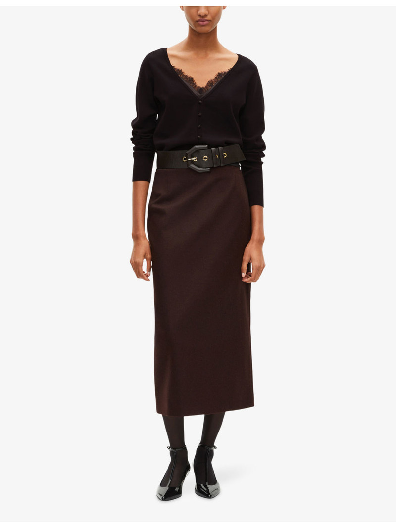 The Kooples Lace-Embroidered Long-Sleeve Knitted Jumper outlook