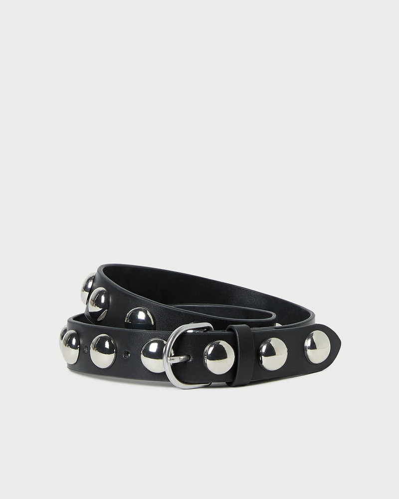 Issa Black/Silver Studded Belt 1