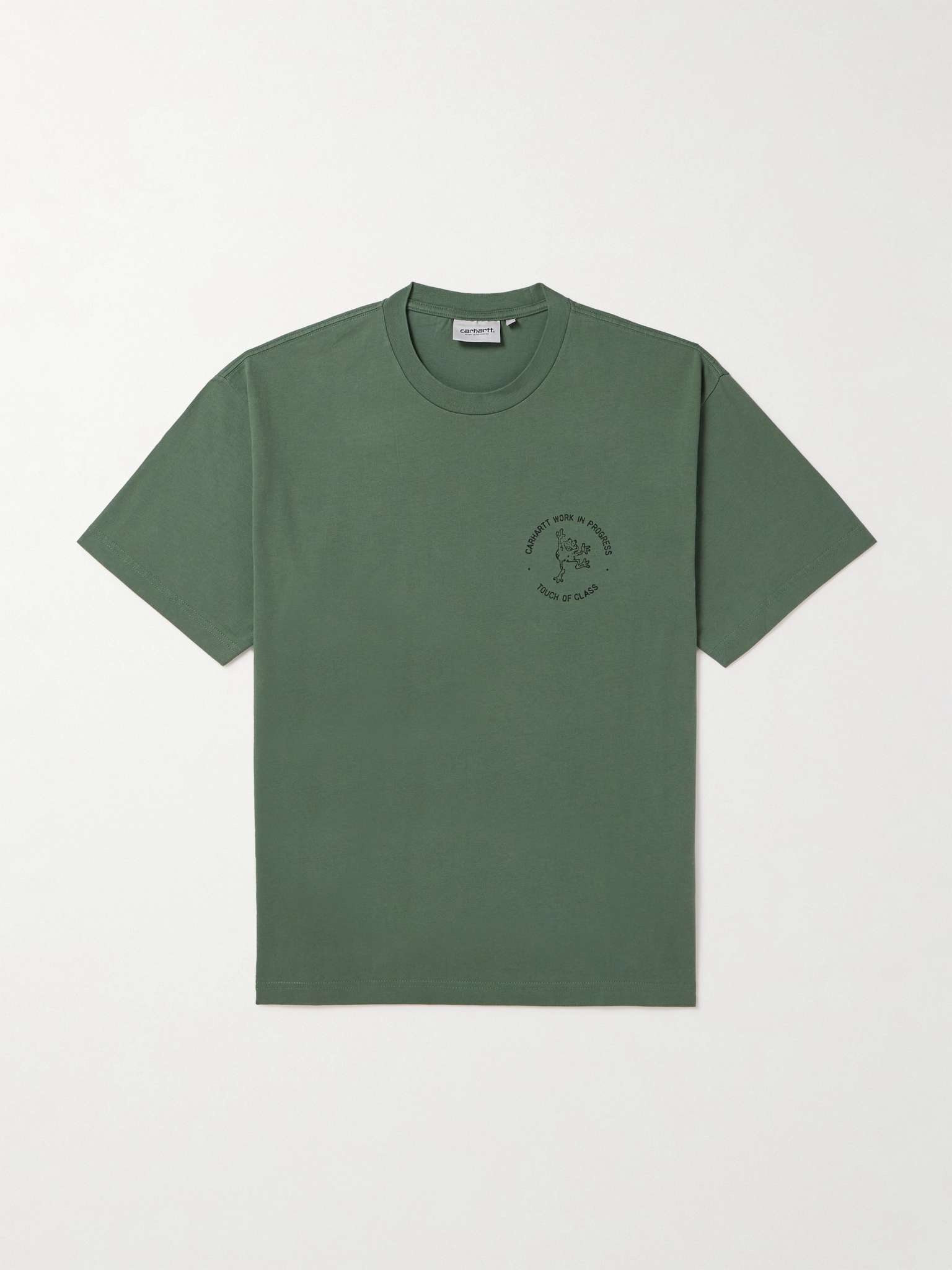 Stamp Logo-Print Cotton-Jersey T-Shirt - 1