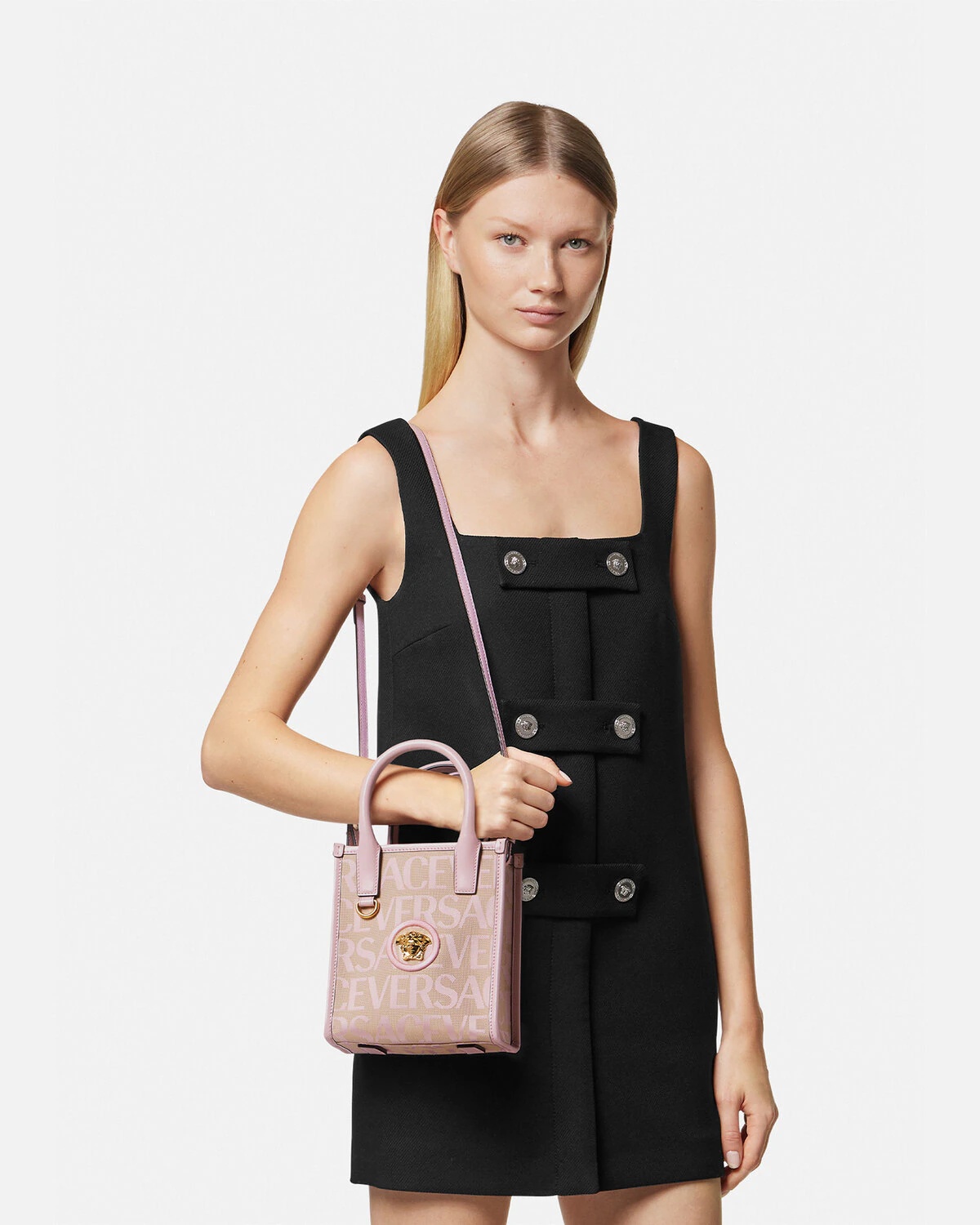 Versace Allover Mini Tote Bag - 6