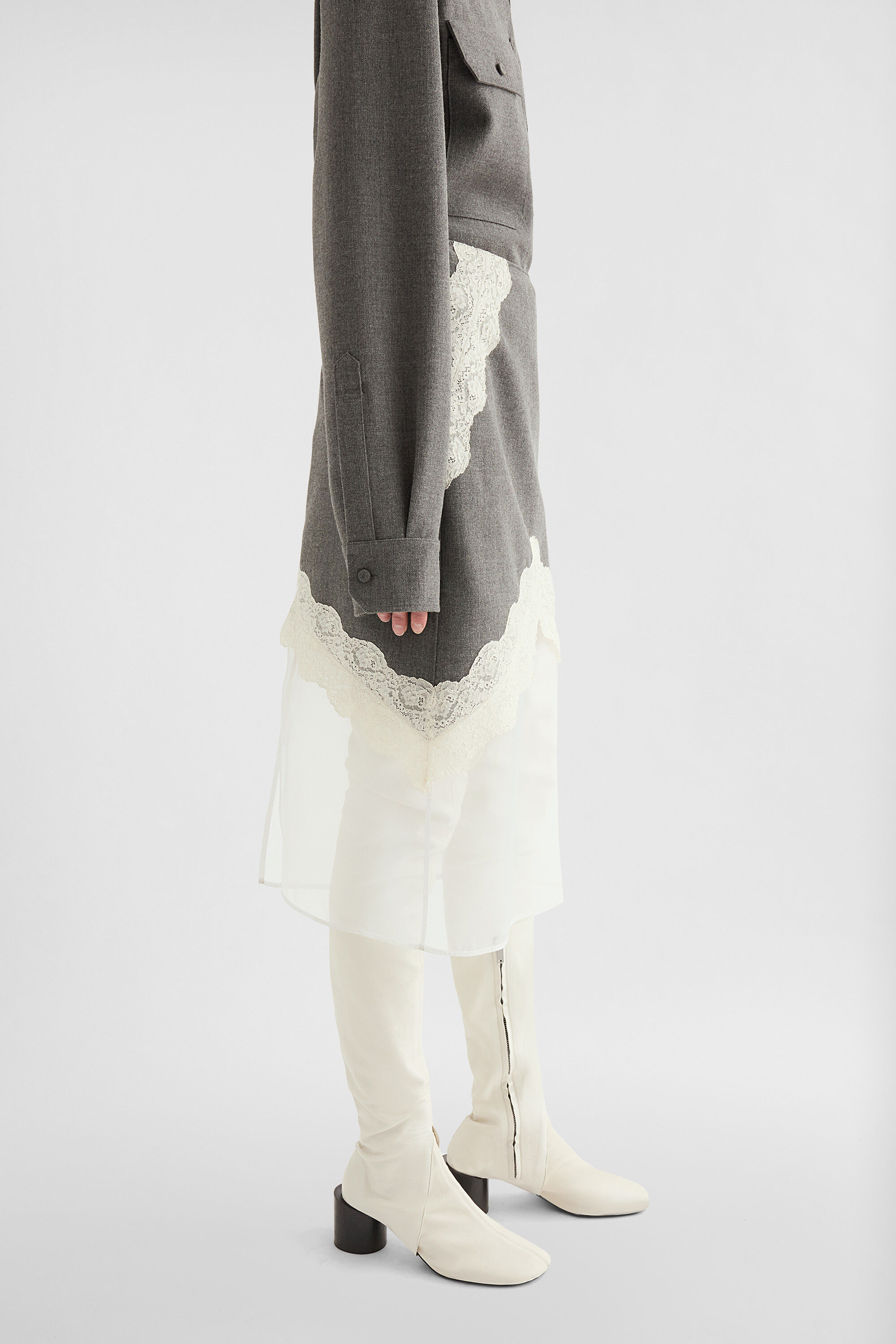 Wool Canvas Skirt - 4