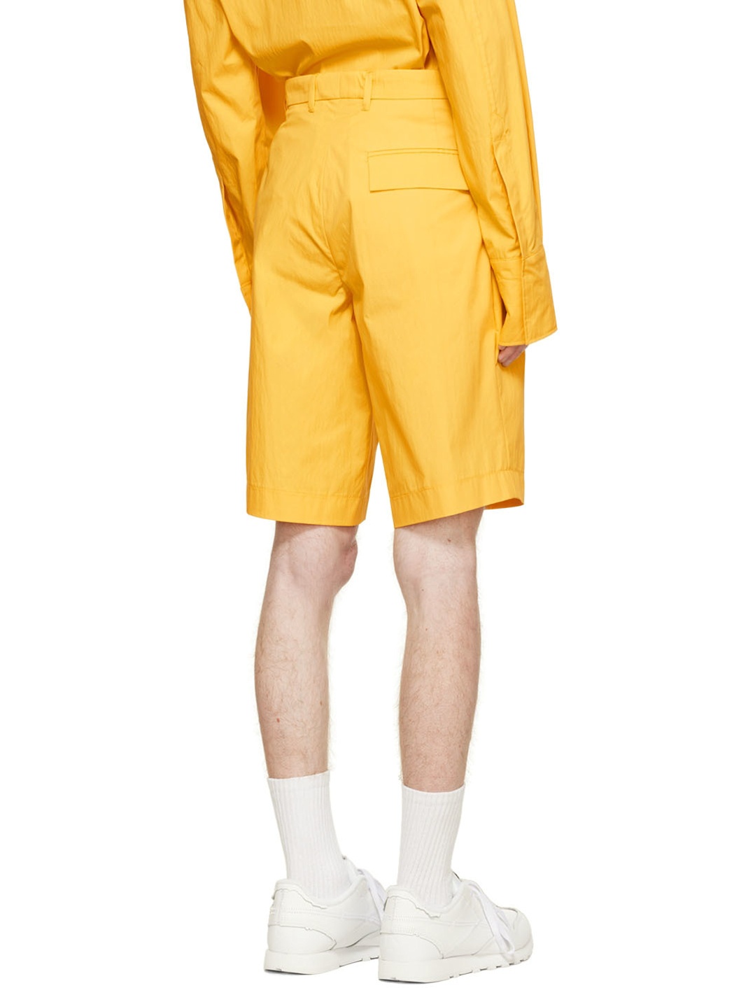 Yellow Cotton Shorts - 3