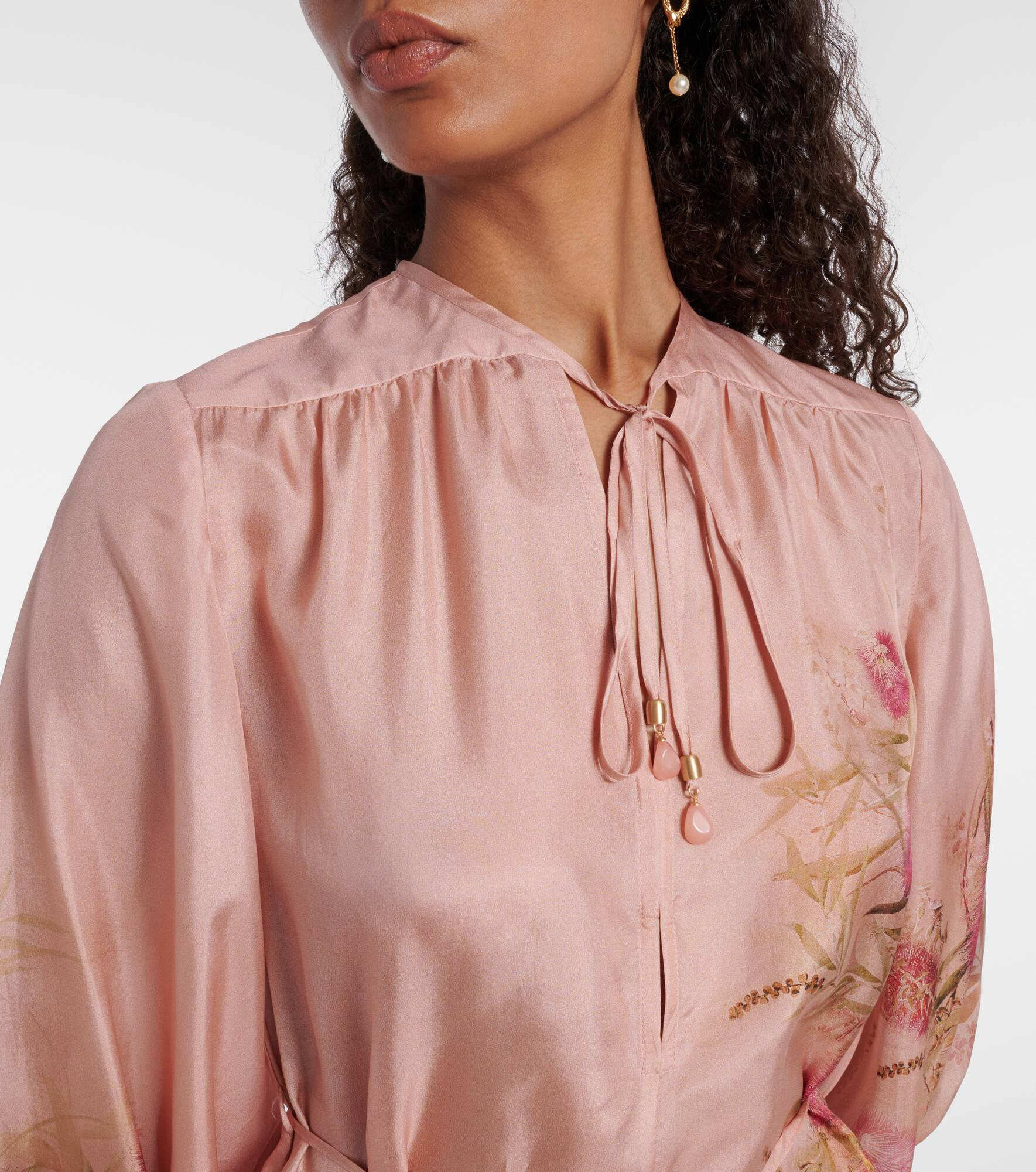 Cascadian floral silk tunic - 4