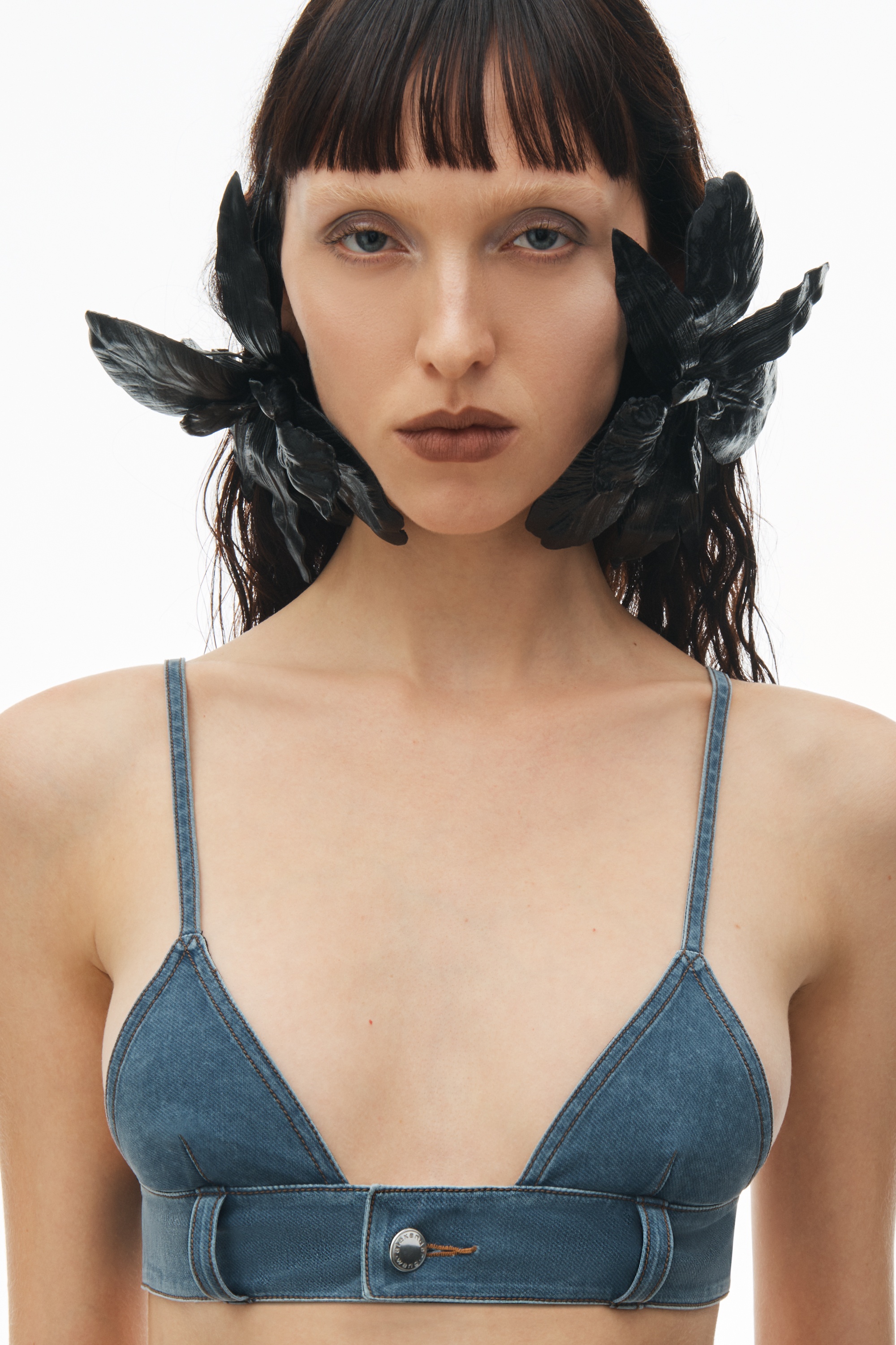 Bra Top in Denim Trompe-L'oeil - 3