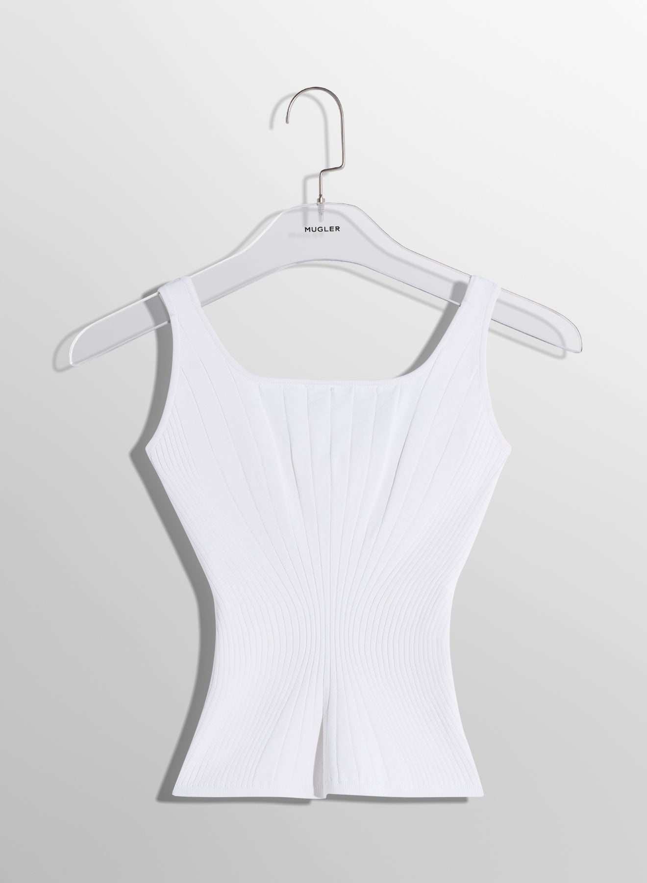 white sculpting knit tank top - 5