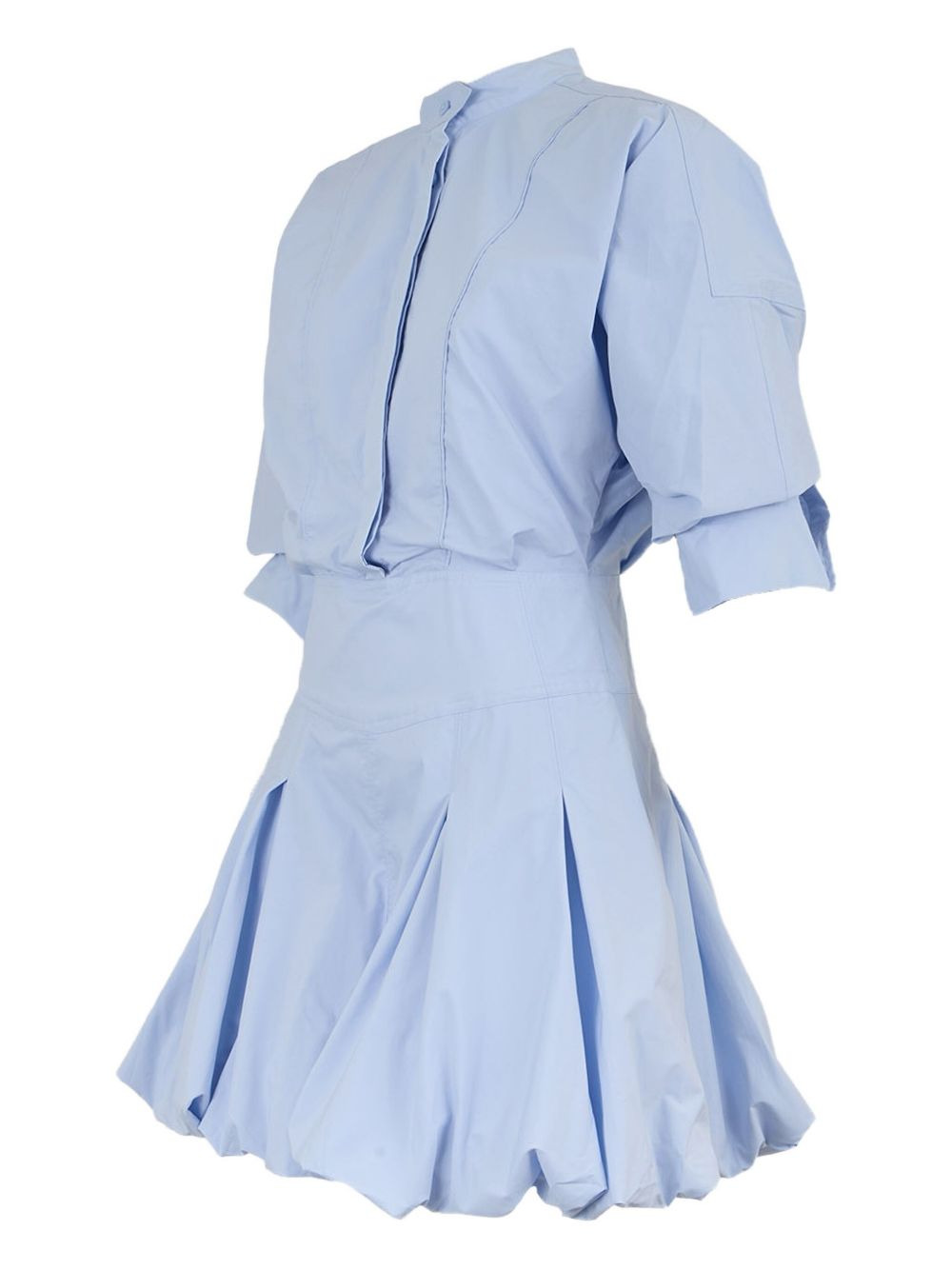 Effie puffball-hem shirt dress - 2
