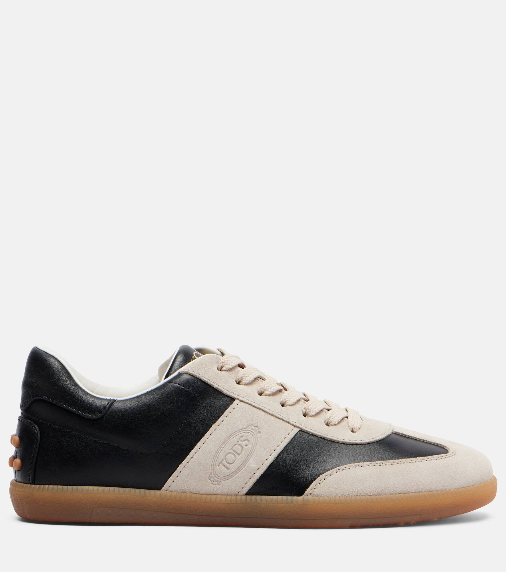 Leather and suede sneakers - 4