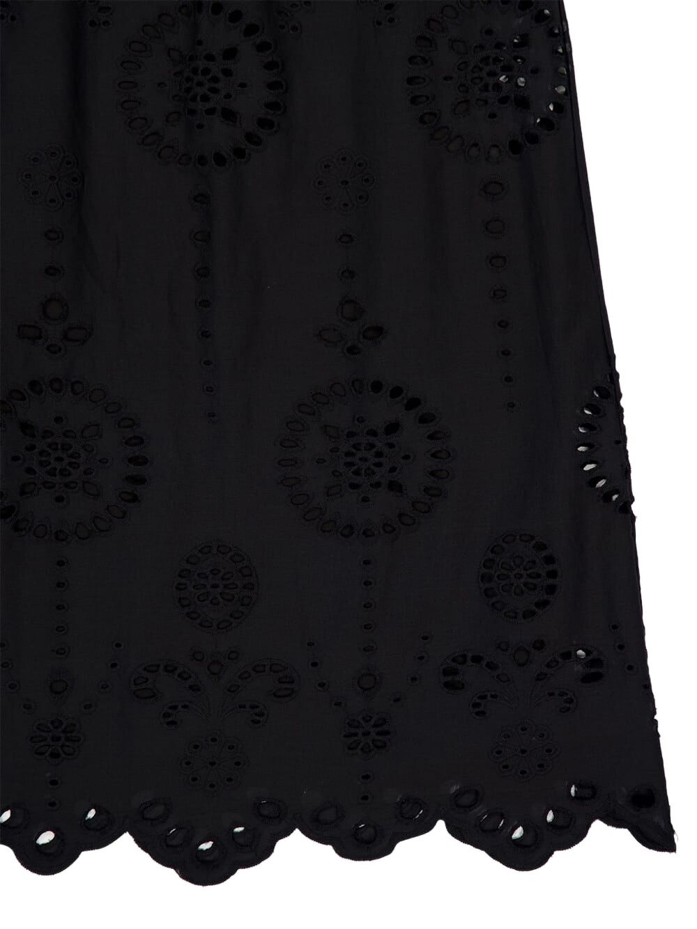 strapless broderie-anglaise maxi dress - 4