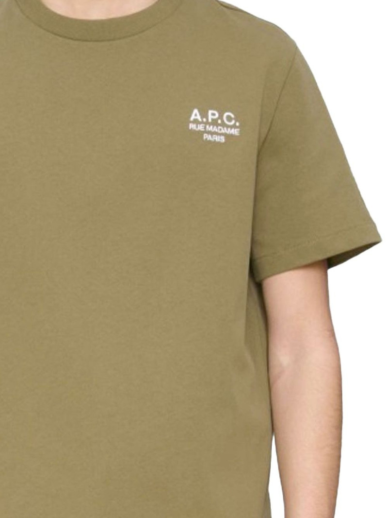 A.P.C. logo-embroidery cotton T-shirt outlook