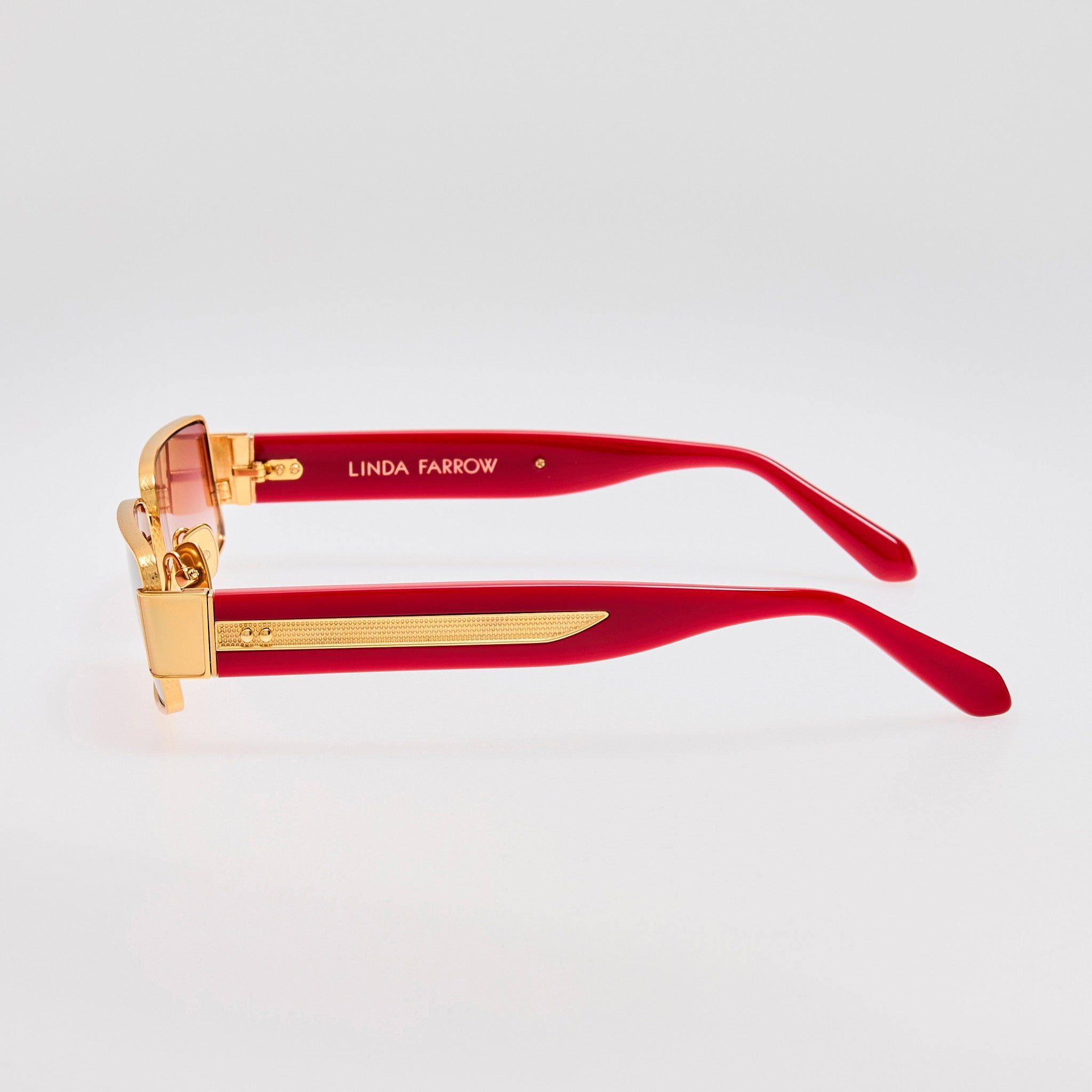 Kaia Sunglasses in Red and Gold - 6
