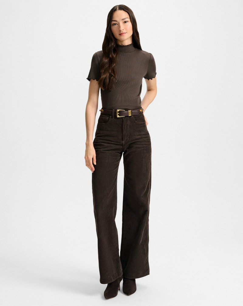 TAYLOR CORDUROY WIDE-LEG PANT 4
