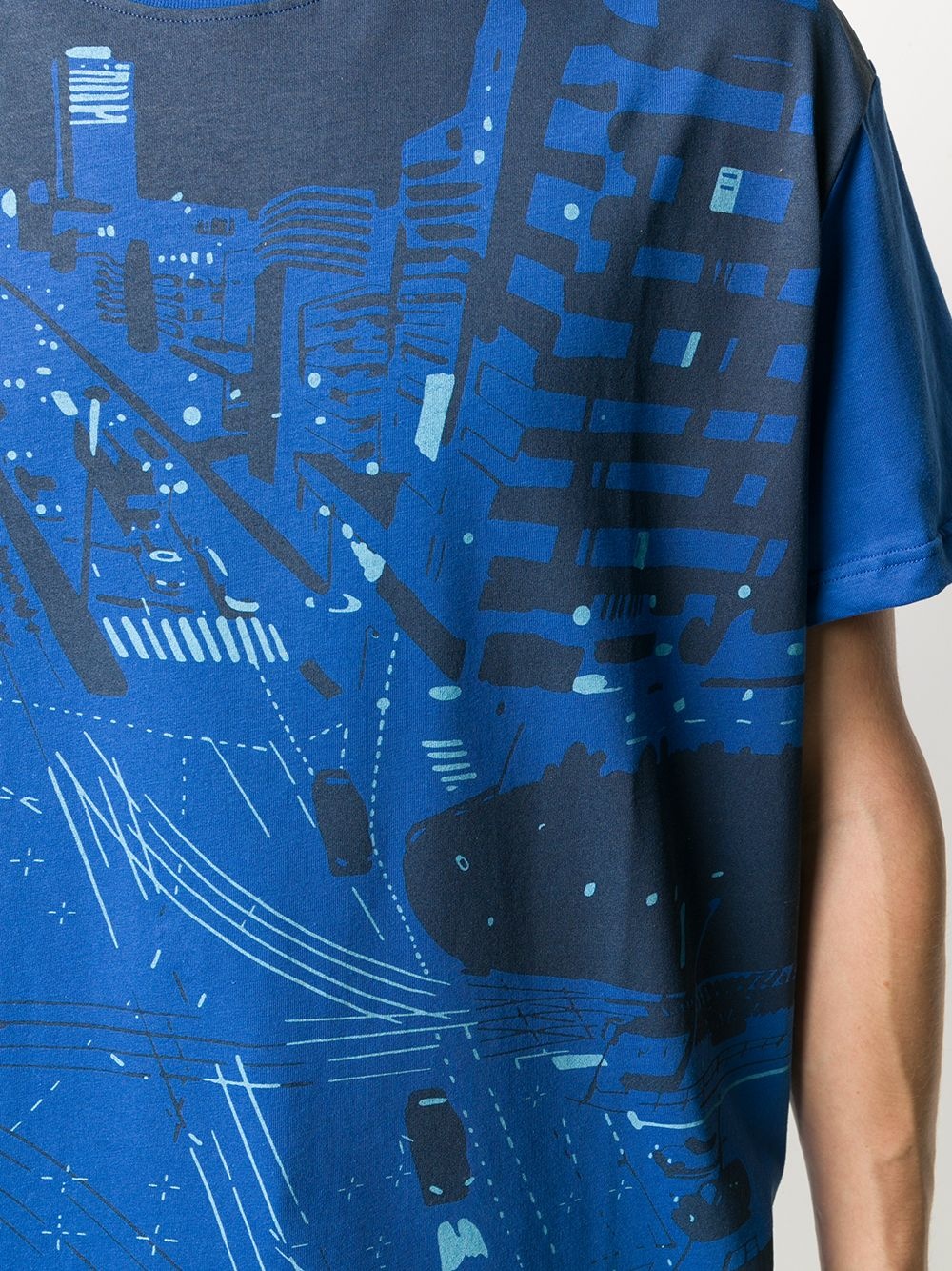 city graphic print T-shirt - 5