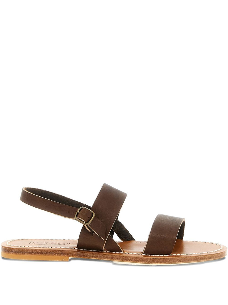 Barigoule double-strap leather sandals 1