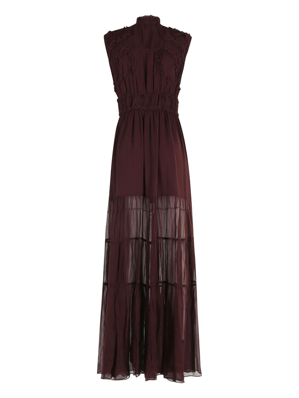 high-neck maxi dress - 2