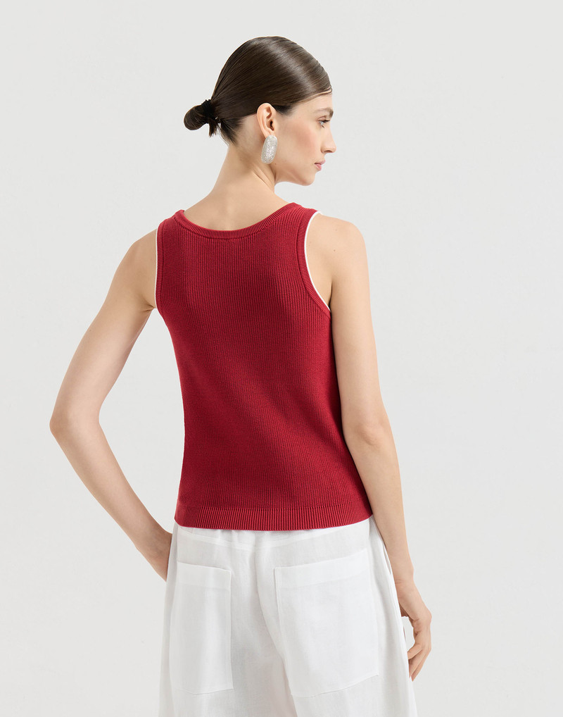 Cotton ribbed knit top 3