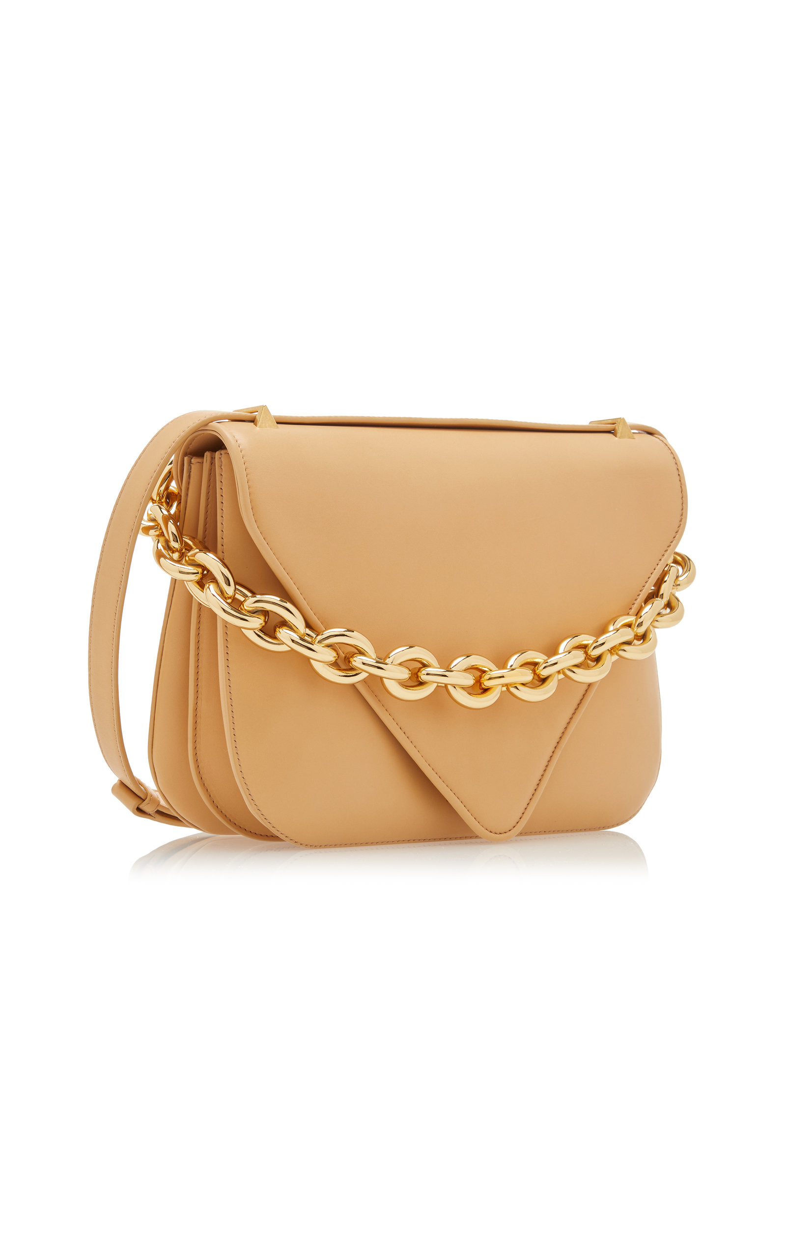 The Mount Large Leather Shoulder Bag neutral - 6
