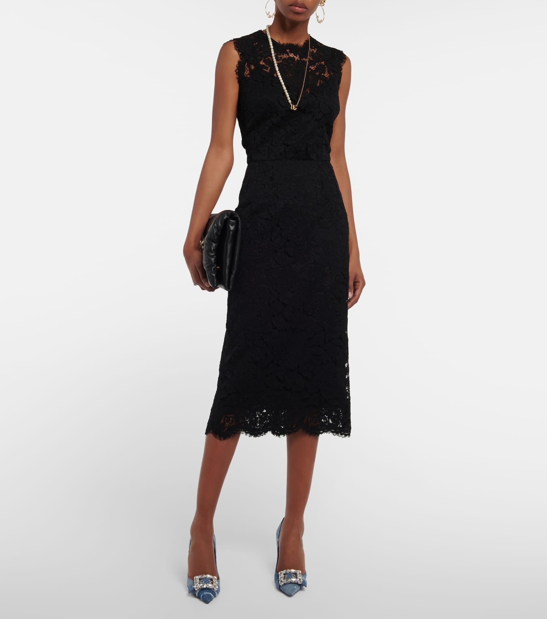 Lace midi dress - 2