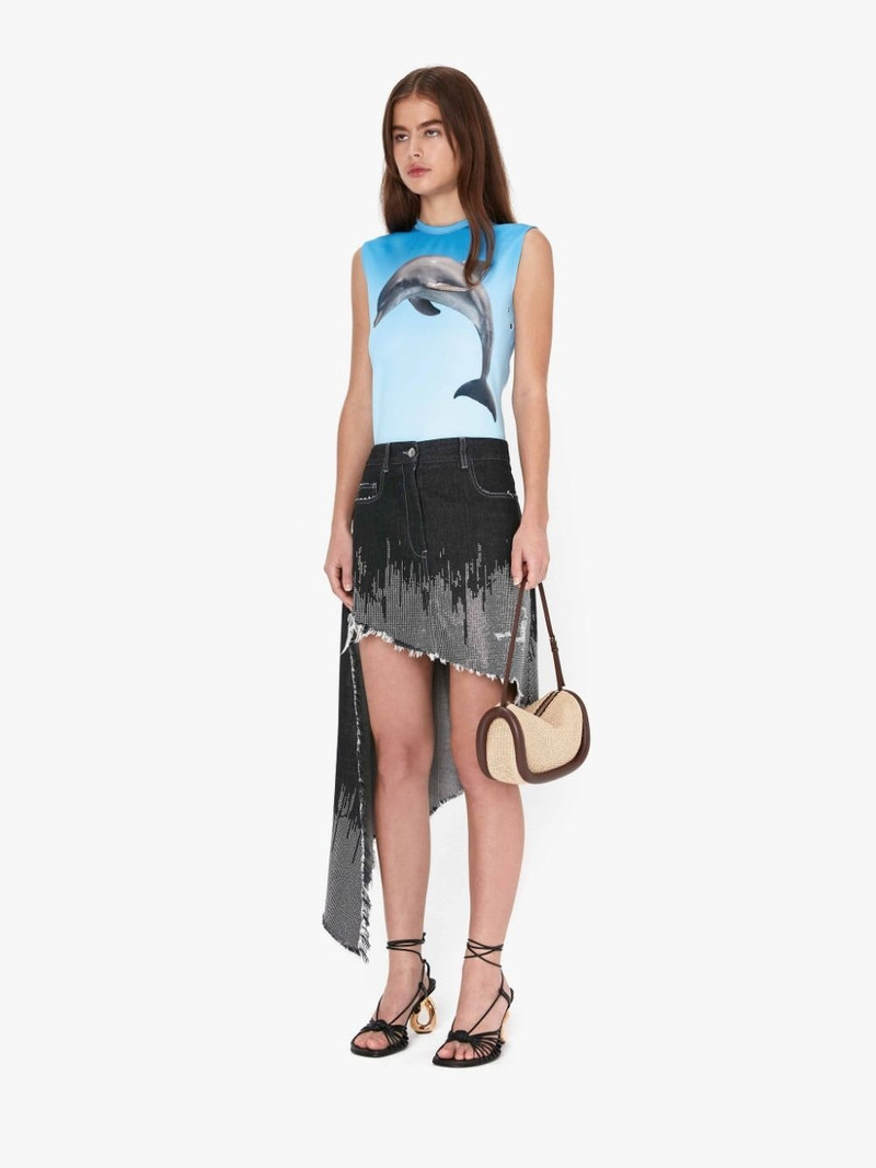 JW Anderson BUMPER-15 RAFFIA SHOULDER BAG outlook