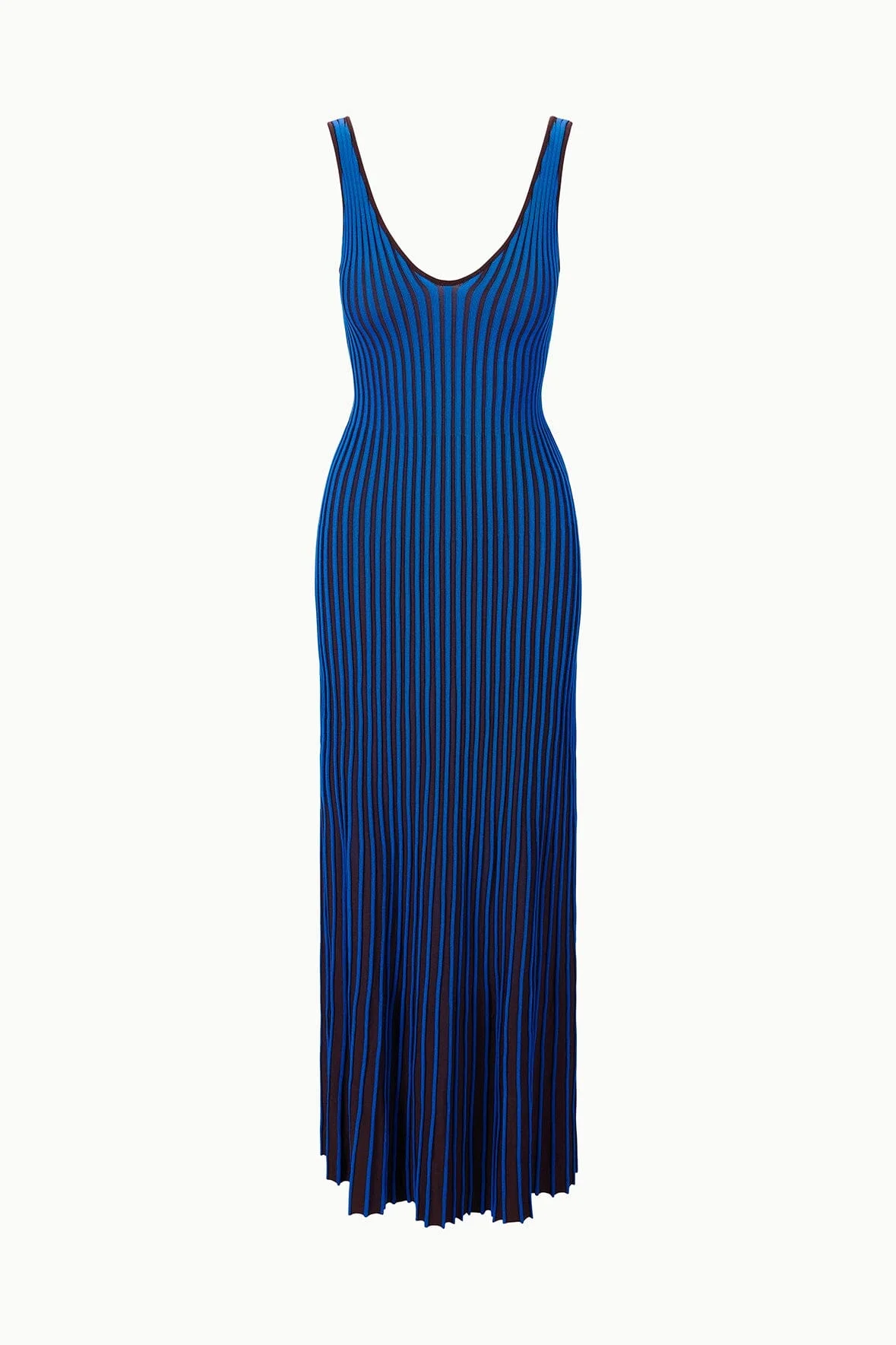 STAUD CLARETTA DRESS ESPRESSO COBALT - 1