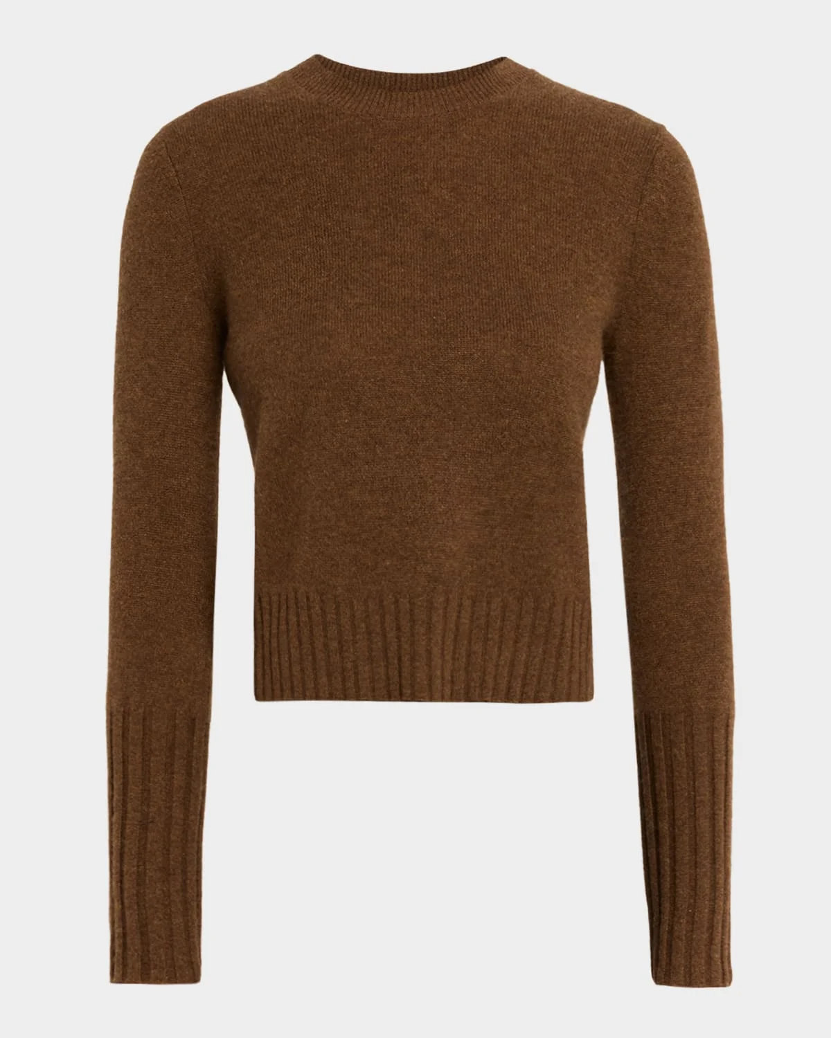 Shrunken Crewneck Sweater in Cashmere - 1