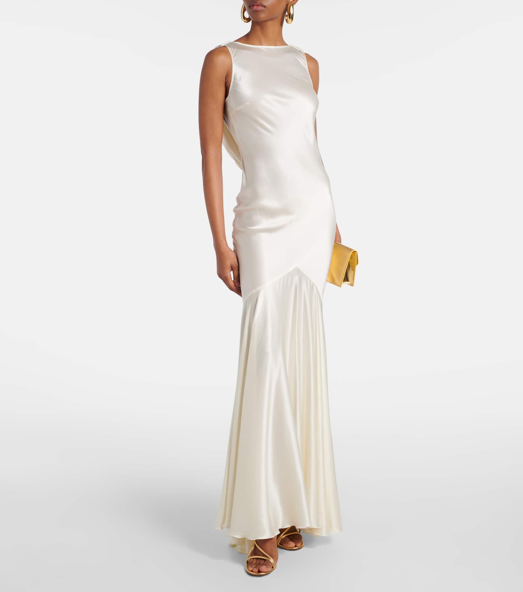 NINA RICCI MERMAID DRESS WITH OPEN BACK - 25pcro059vi0530u1230 | REVERSIBLE