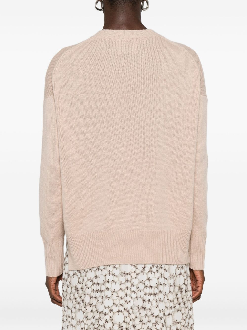 round-neck cashmere sweater - 4