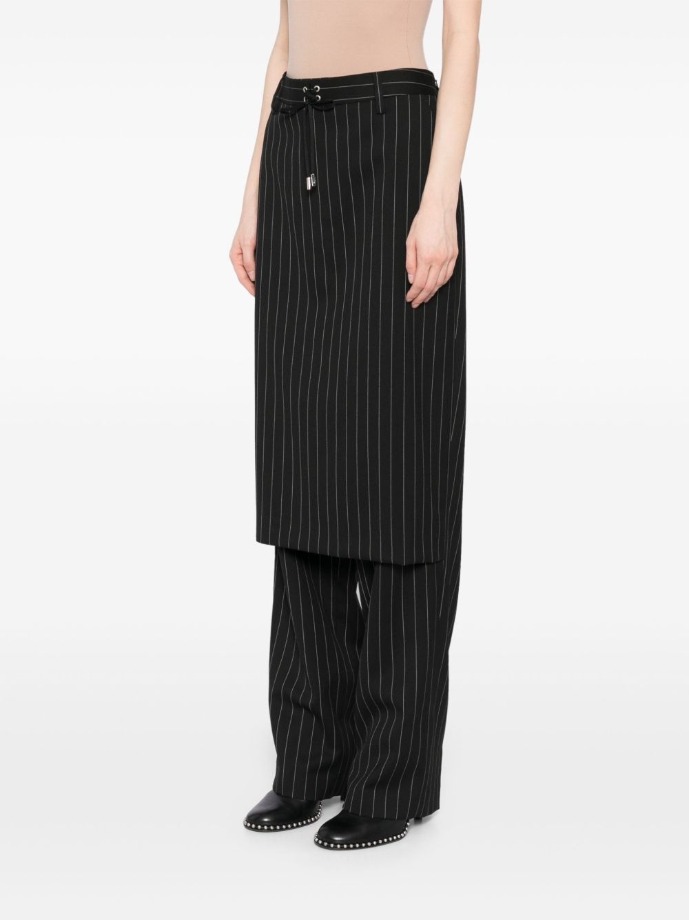lace-up suit skirt pant - 3