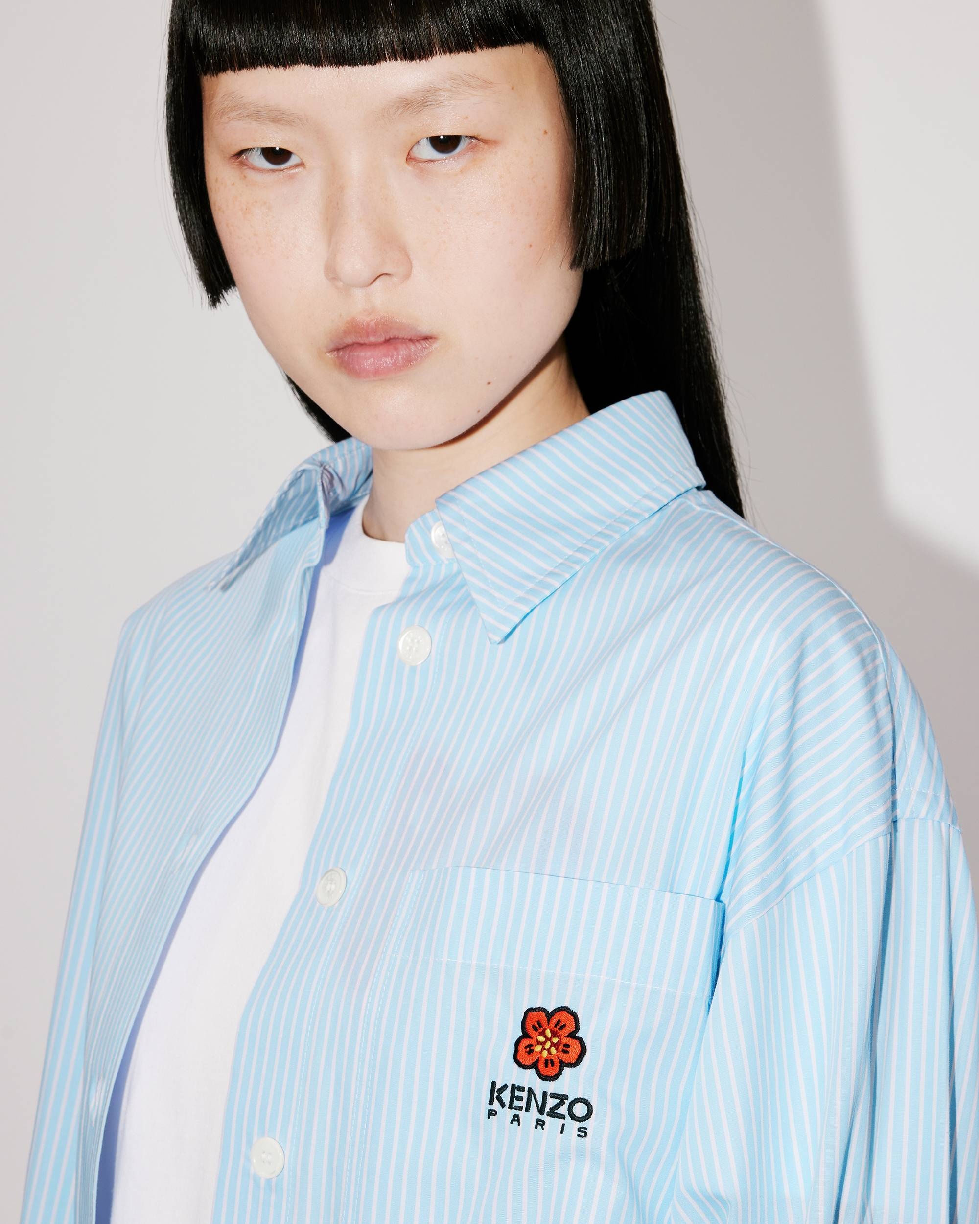 Oversized shirt with 'BOKE FLOWER' crest - 6