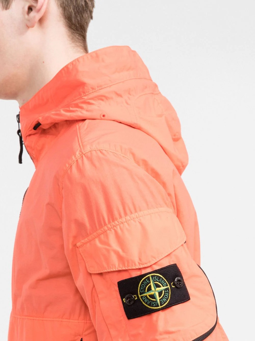 Compass badge lightweight hooded jacket - 5