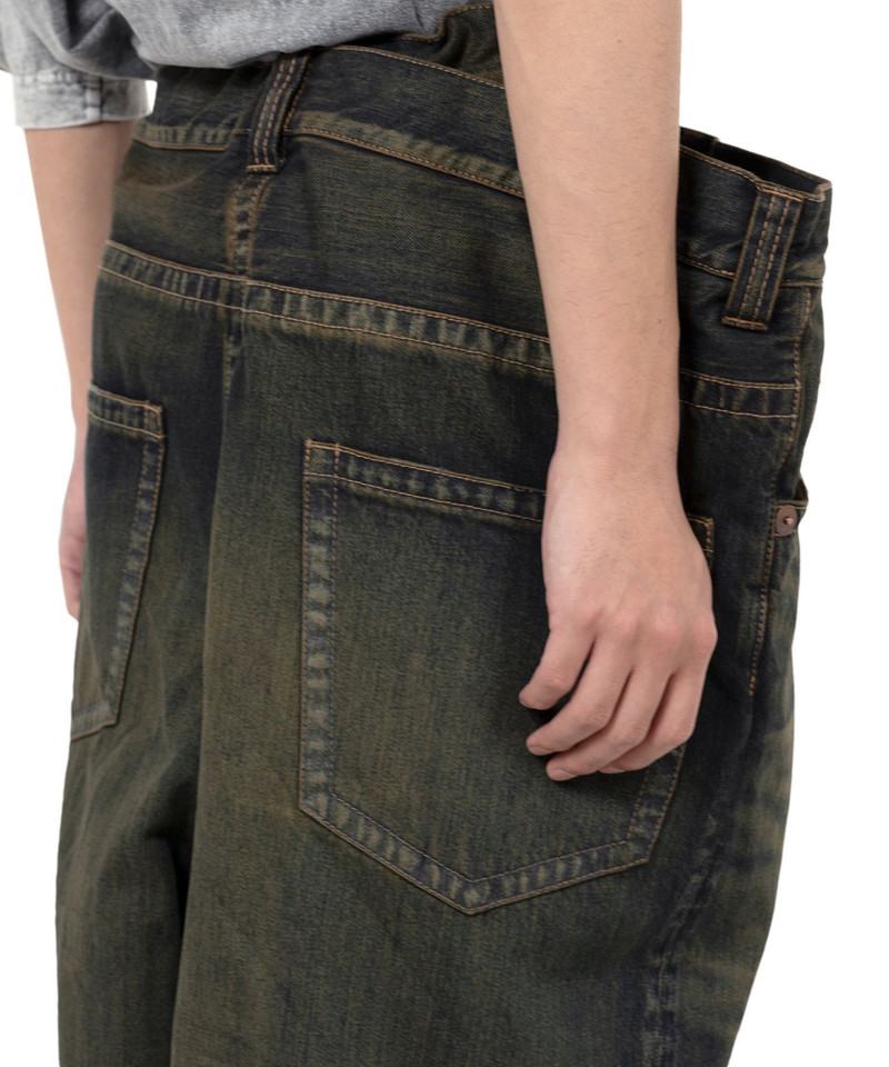 Huge Layered Denim Pants 17
