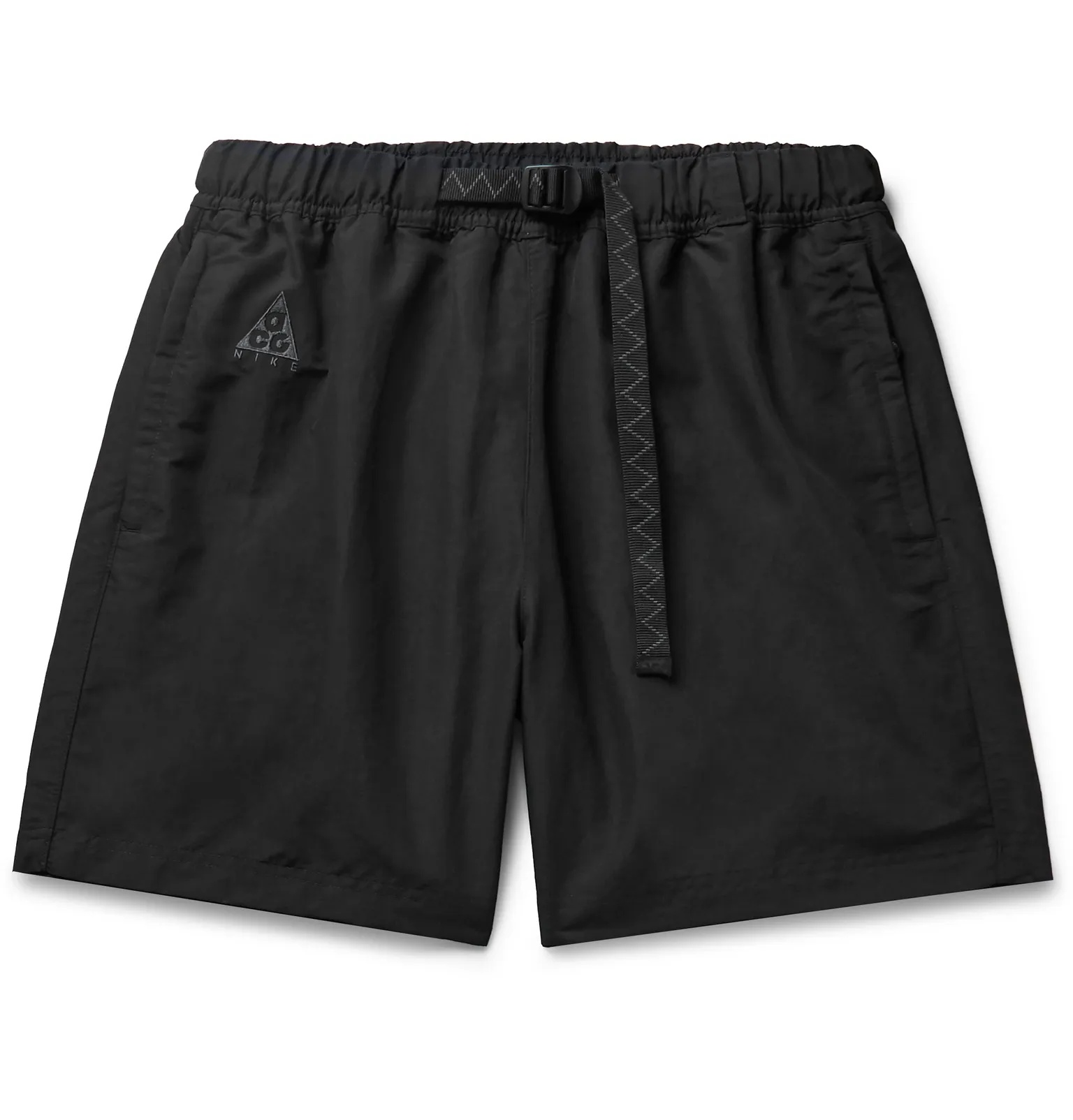 ACG Wide-Leg Logo-Embroidered Belted Nylon Shorts - 1