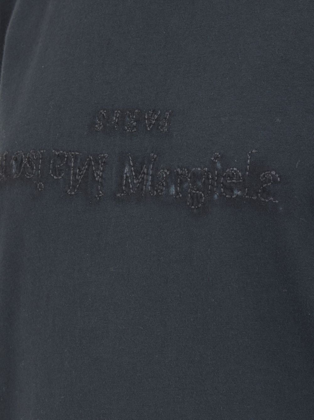 logo-embroidered cotton T-shirt - 7