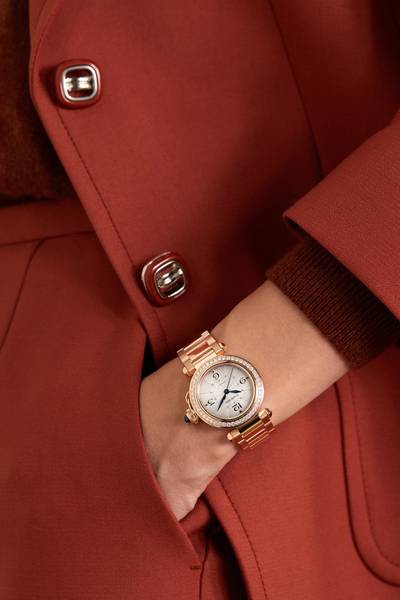 Cartier Pasha de Cartier Automatic 35mm stainless steel and 18-karat rose gold watch outlook