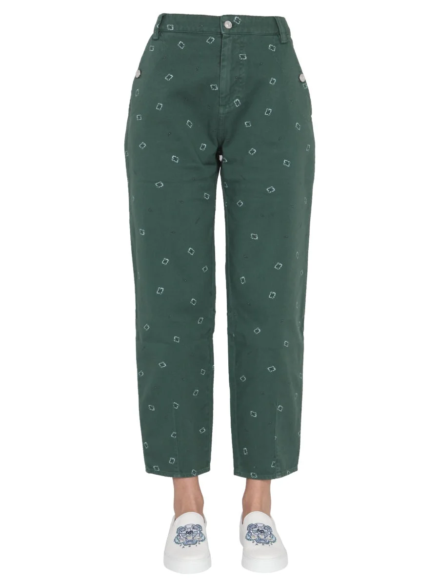 Kenzo Women Pants With Paisley Pattern - 1