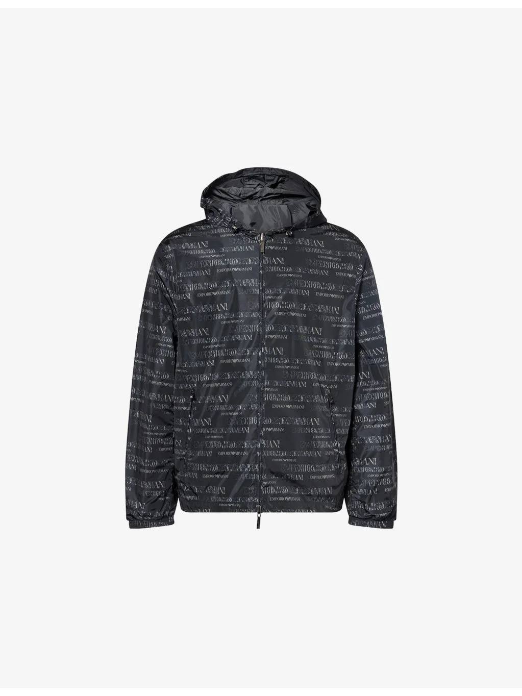 Logo-Print Woven Blouson Jacket - 1