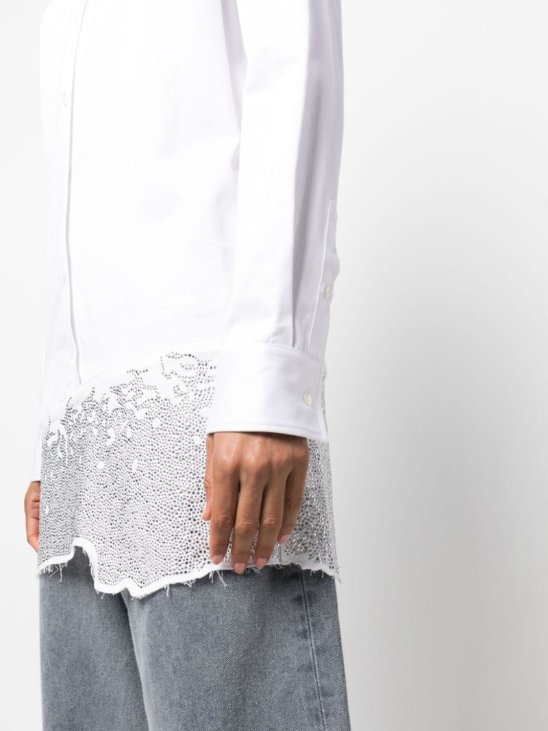 crystal-embellished cotton shirtdress 5