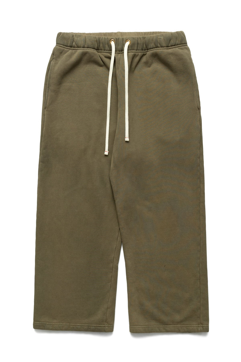 Cropped Relaxed Pant Heavyweight Fleece - Aloe Oil 1
