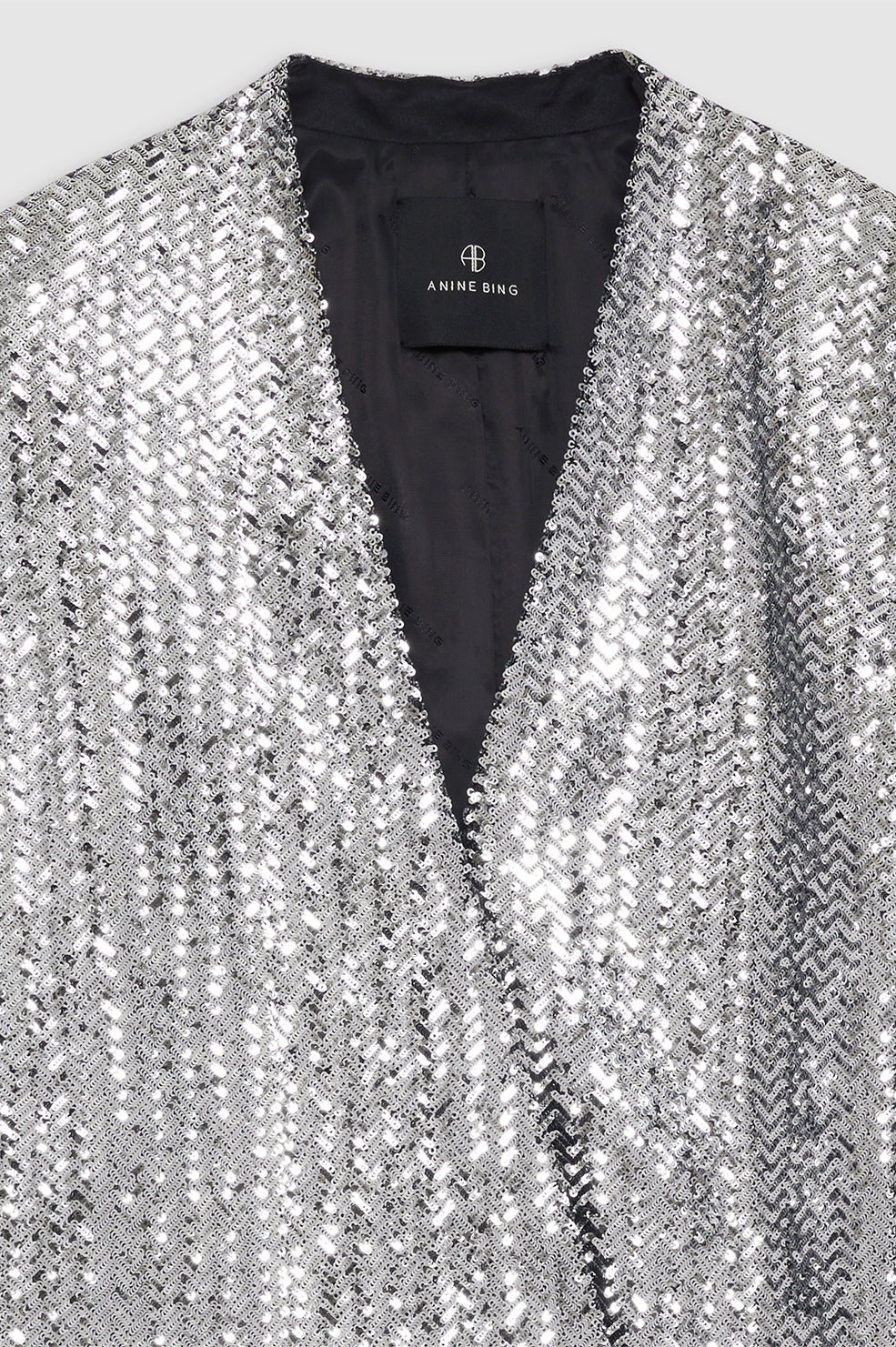 Veneda Mini Dress - Silver Sequin - 4